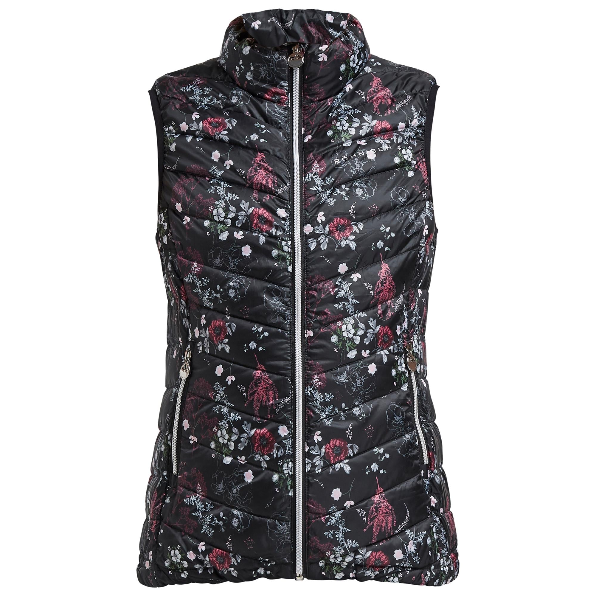 Rohnisch Ladies Light Down Gilet Pink Garden